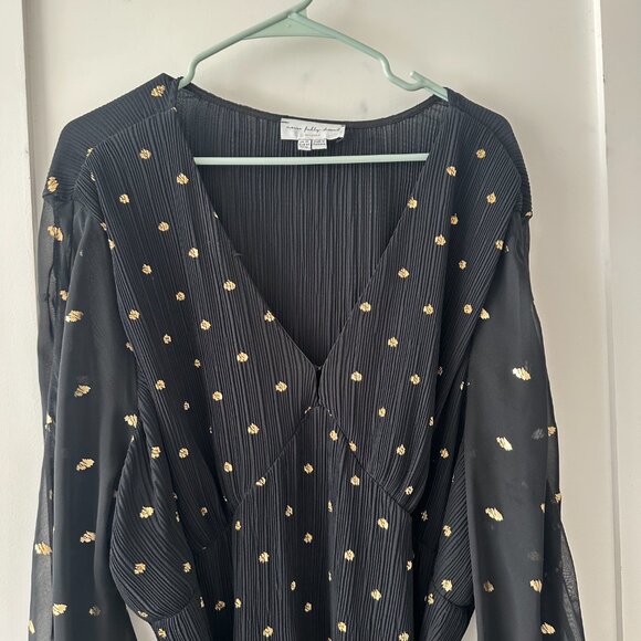 Never Fully Dressed | Black Celia Plisse Dress | US 22 / UK26 - Picture 8 of 10